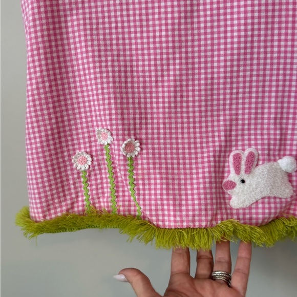 Cottontail originals Pink Gingham bunny Dress size 4 - Picture 2 of 4